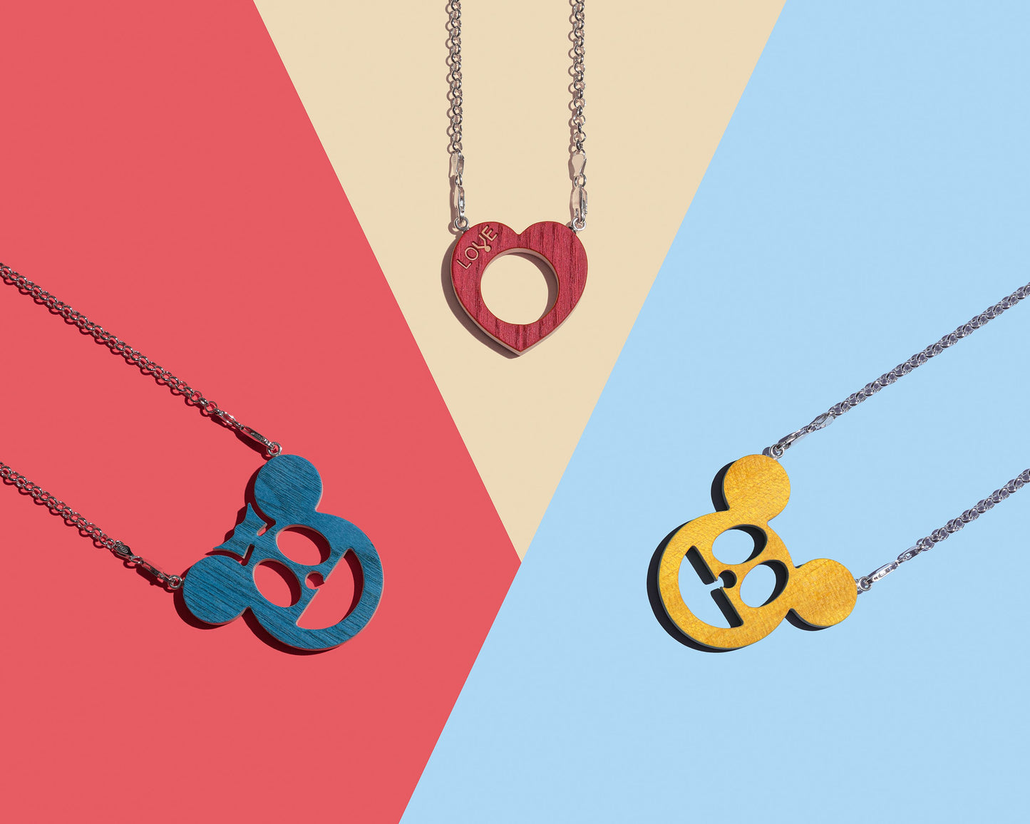 Mickey- Red With Chain