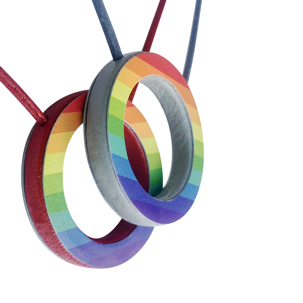 Double-Sided Rainbow - Second Side Solid Chalk/Grey