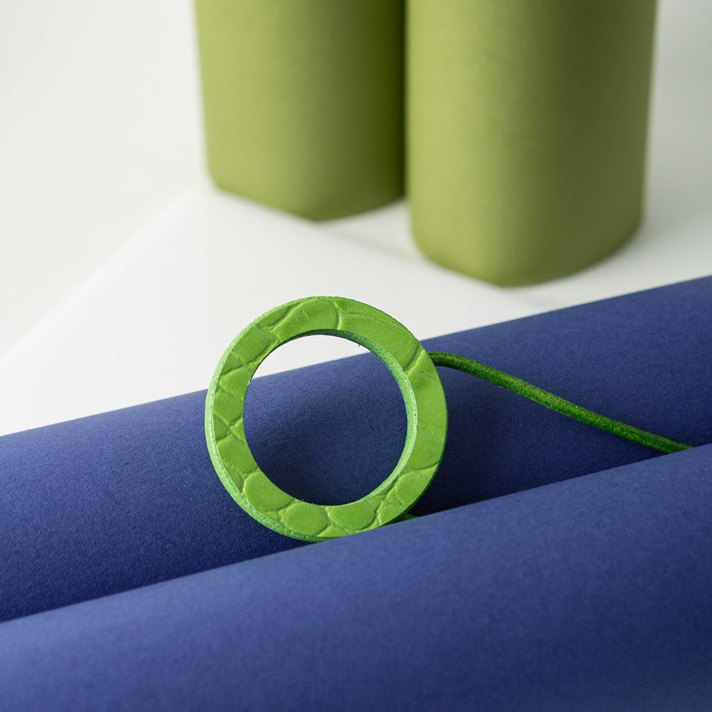 Glasses Cord Holder Lime Crocodile