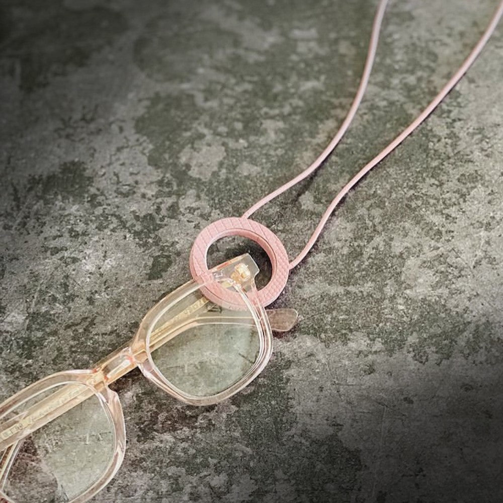 Glasses Cord Holder Pink Lizard