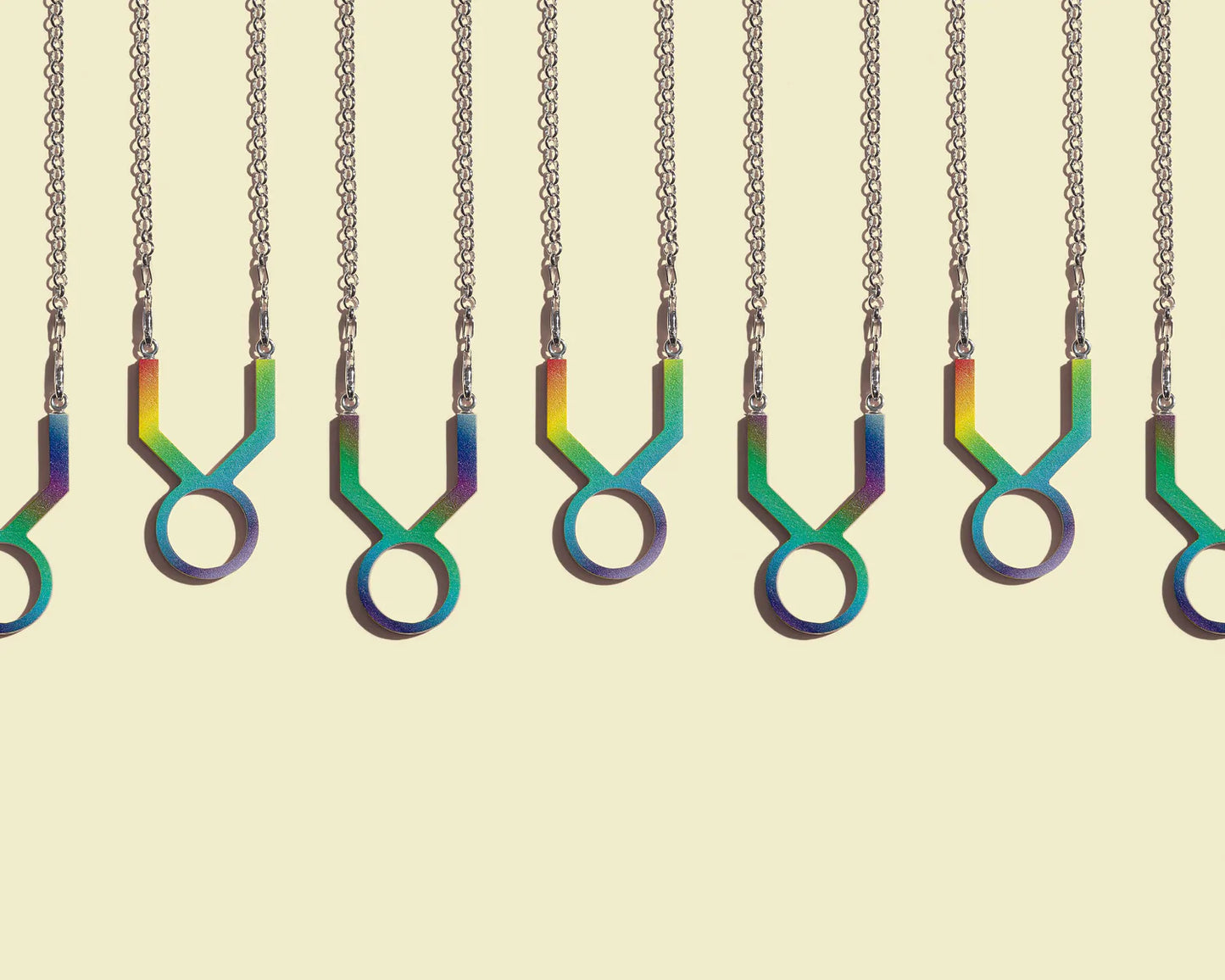 Yellow Rainbow Logo With Chain