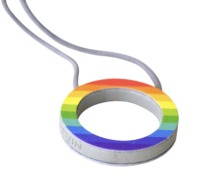 Double-Sided Rainbow - Second Side Solid Chalk/Grey