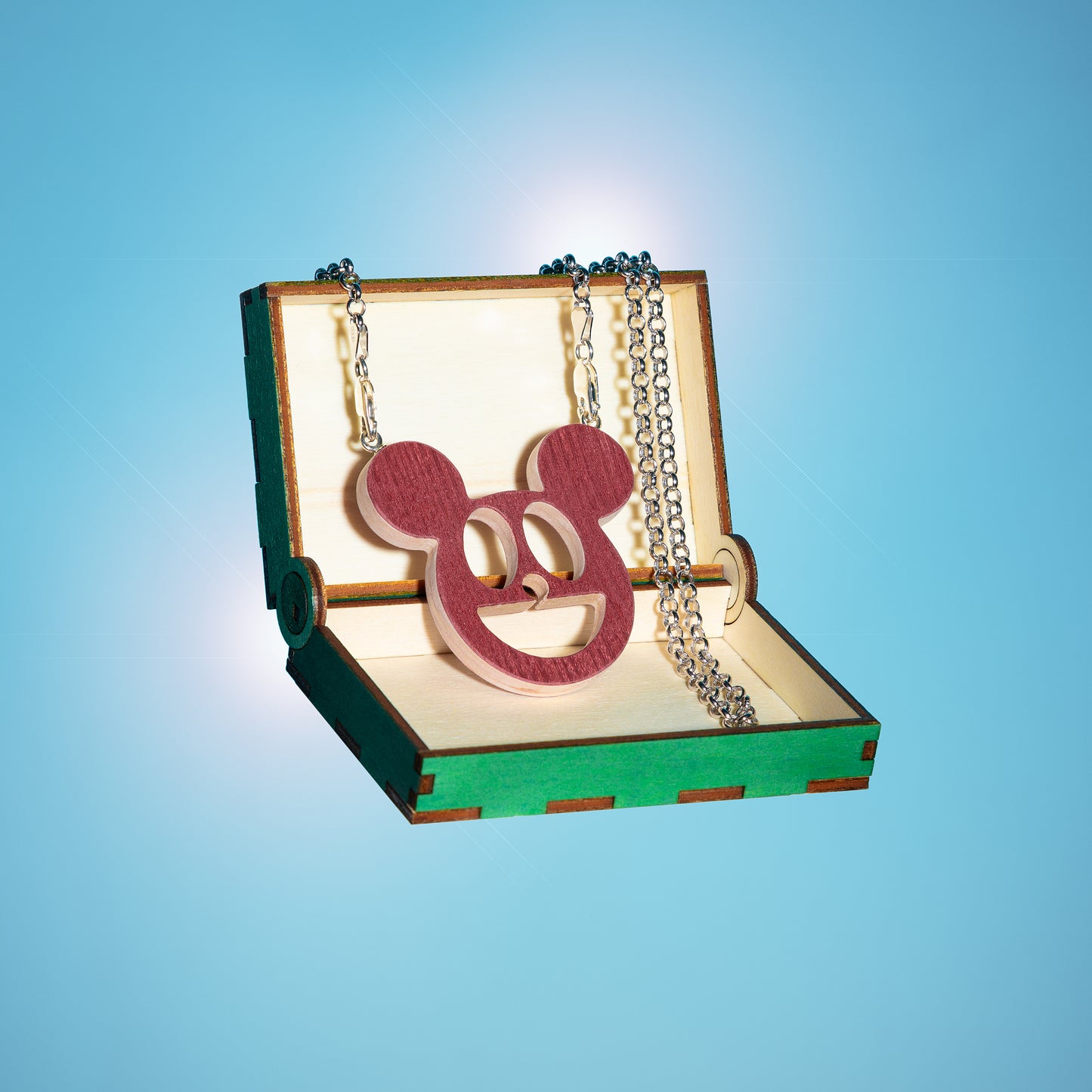 Mickey- Red With Chain