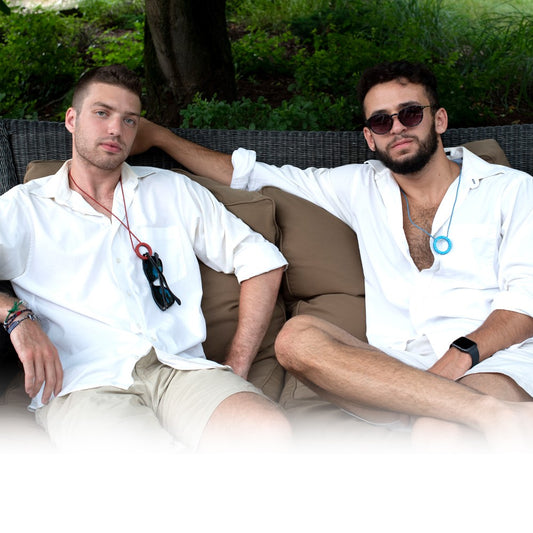 Glasses Cord Holder All Azure Crocodile