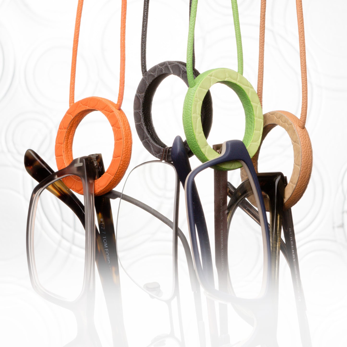 Glasses Cord Holder Azure Sky Crocodile