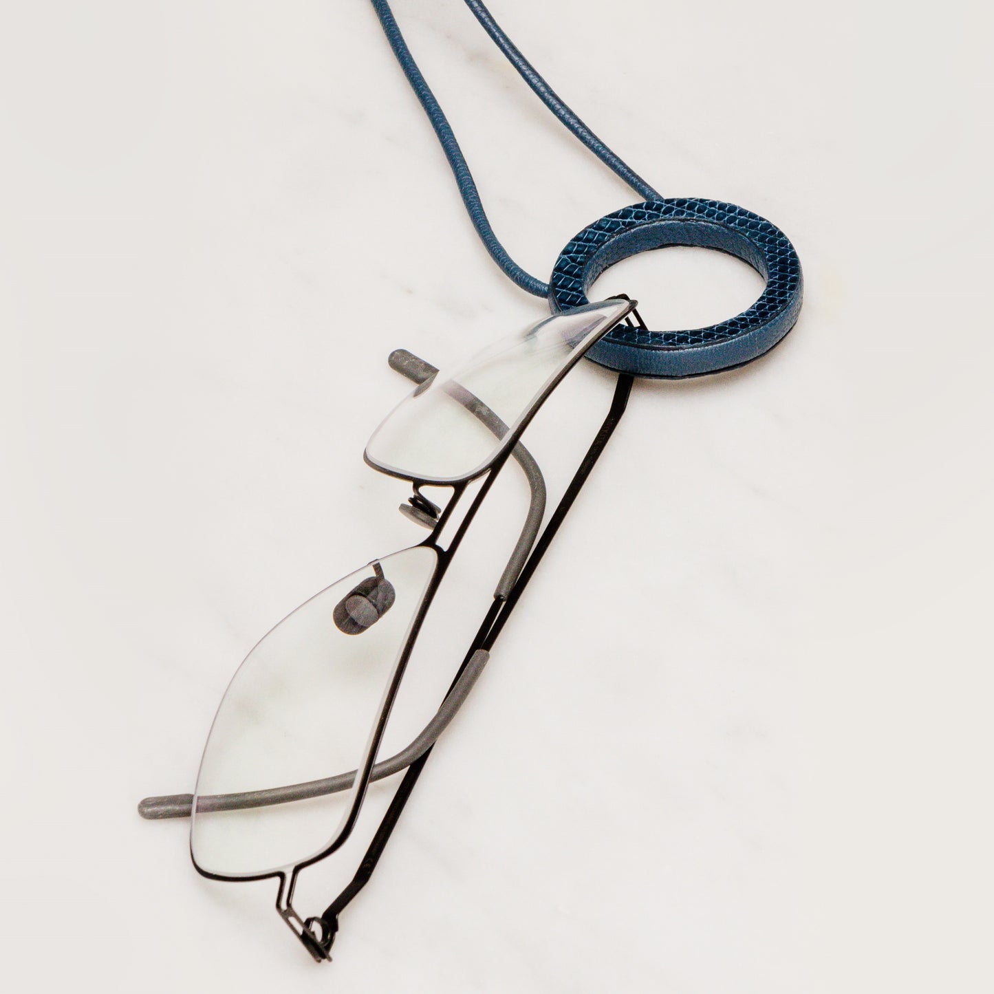 Glasses Cord Holder Mint Crocodile