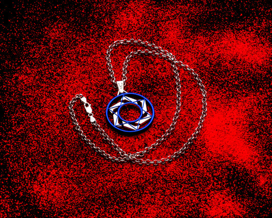 David Blue with chain