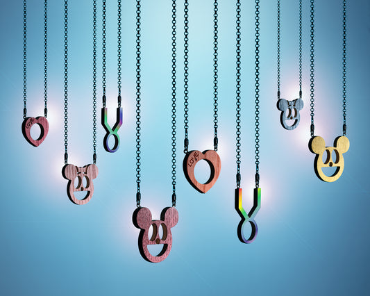 Heart - Orange With Chain