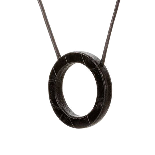 Glasses Cord Holder Grey Crocodile