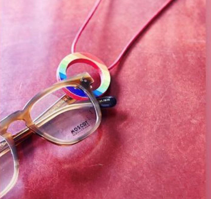 Glasses Cord Holder Rainbow/Chalk